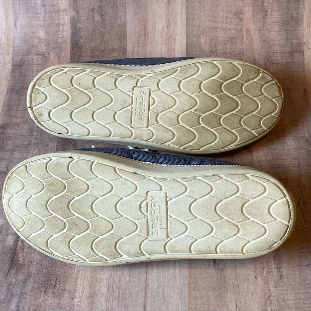 Sperry Boat Shoes Blue‎ With Camo Pattern Size Boys 3